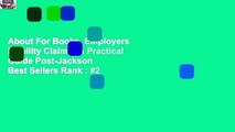 About For Books  Employers  Liability Claims: A Practical Guide Post-Jackson  Best Sellers Rank : #2