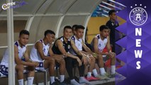 Xúc động khoảnh khắc Quang Hải, Tiến Dũng hát Quốc ca khi được HLV cho nghỉ ngơi | HANOI FC