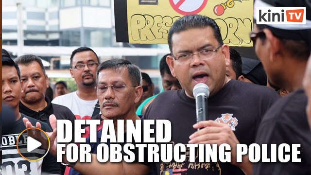 Lokman detained for obstructing police
