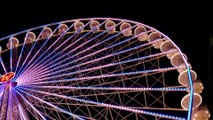Colorful Ferris Wheel in Motion