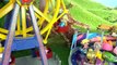 Baby Elsa Anna Toddler L.O.L Dolls playing in the Fair Amusement Park Rides Ferris Wheel, Carrousel
