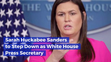 Sarah Sanders Is Leaving The White House