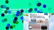 Complete acces  Modern Refrigeration and Air Conditioning by Andrew D. Althouse