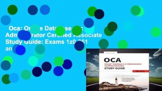 Oca: Oracle Database 12c Administrator Certified Associate Study Guide: Exams 1z0-061 and