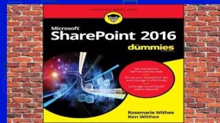 Full version  Sharepoint 2016 for Dummies Complete