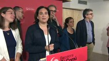 Colau consulta a las bases si gobierna con PSC o apoya a ERC