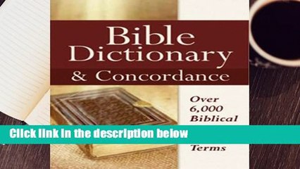 Any Format For Kindle  Bible Dictionary & Concordance by Castle Books