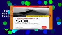 Full E-book  Oracle Database 11g Sql (Oracle Press)  Review