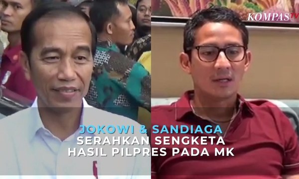 Jokowi & Sandiaga Serahkan Sengketa Hasil Pilpres pada MK