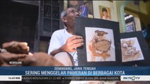 Kreasi Lukisan dari Tanah Liat dan Daun Kering