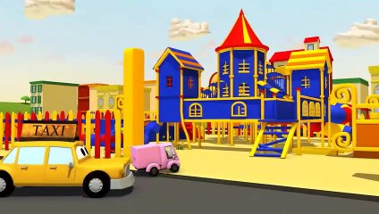 La Super Patrouille, camion pompier et voiture de police, et le Voleur de roues à Car City