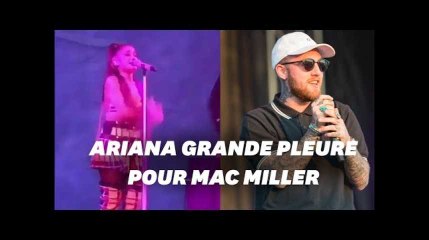 Download Video: Ariana Grande fond en larmes en concert à Pittsburgh, ville natale de Mac Miller