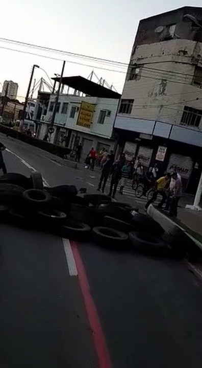 Manifestação na Vila Rubim, em Vitória
