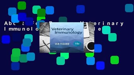 About For Books  Veterinary Immunology  For Kindle