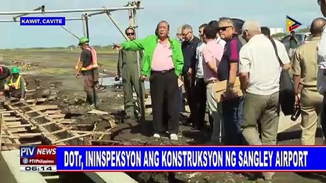 DOTr, ininspeksyon ang konstruksyon ng Sangley Airport