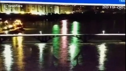 Vehicles fall into river after bridge collapses in China's Guangdong