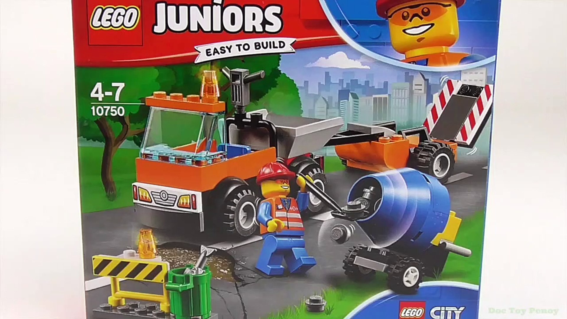 LEGO Juniors City Road Repair Truck - Playset 10750 Toy Unboxing & Speed  Build - video Dailymotion