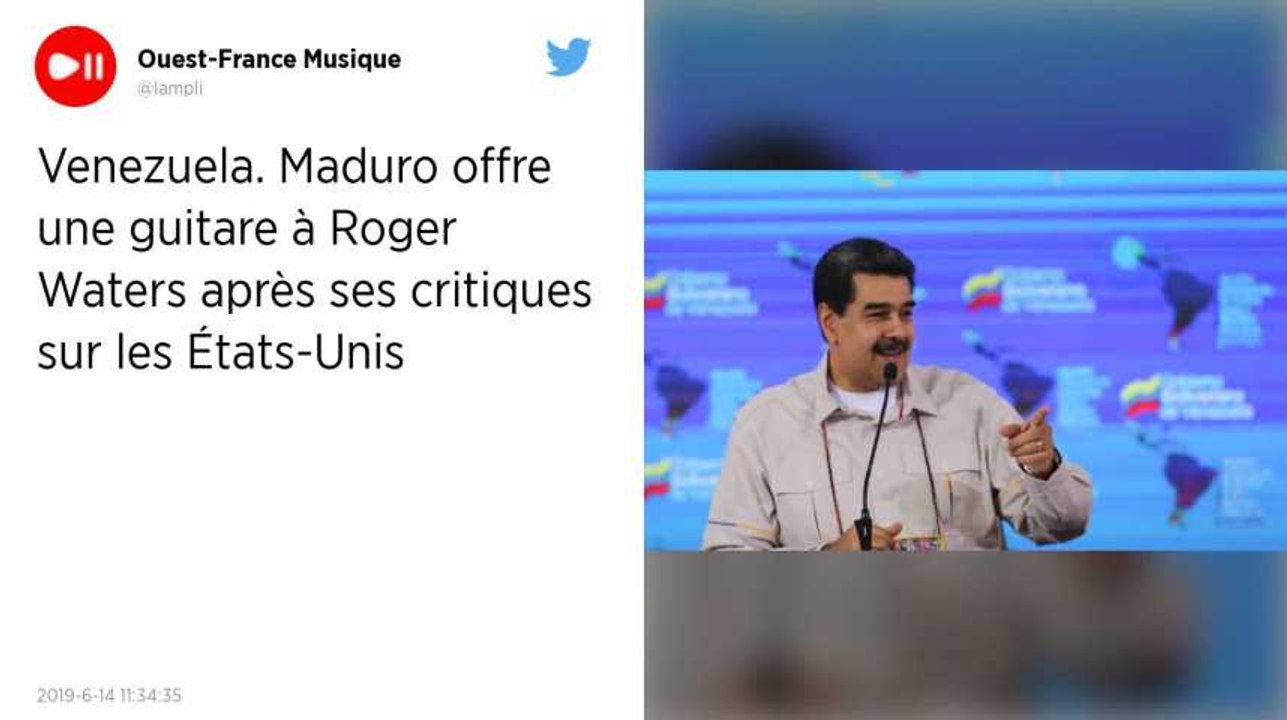 Venezuela. Maduro offre une guitare à Roger Waters après ses critiques sur les États-Unis