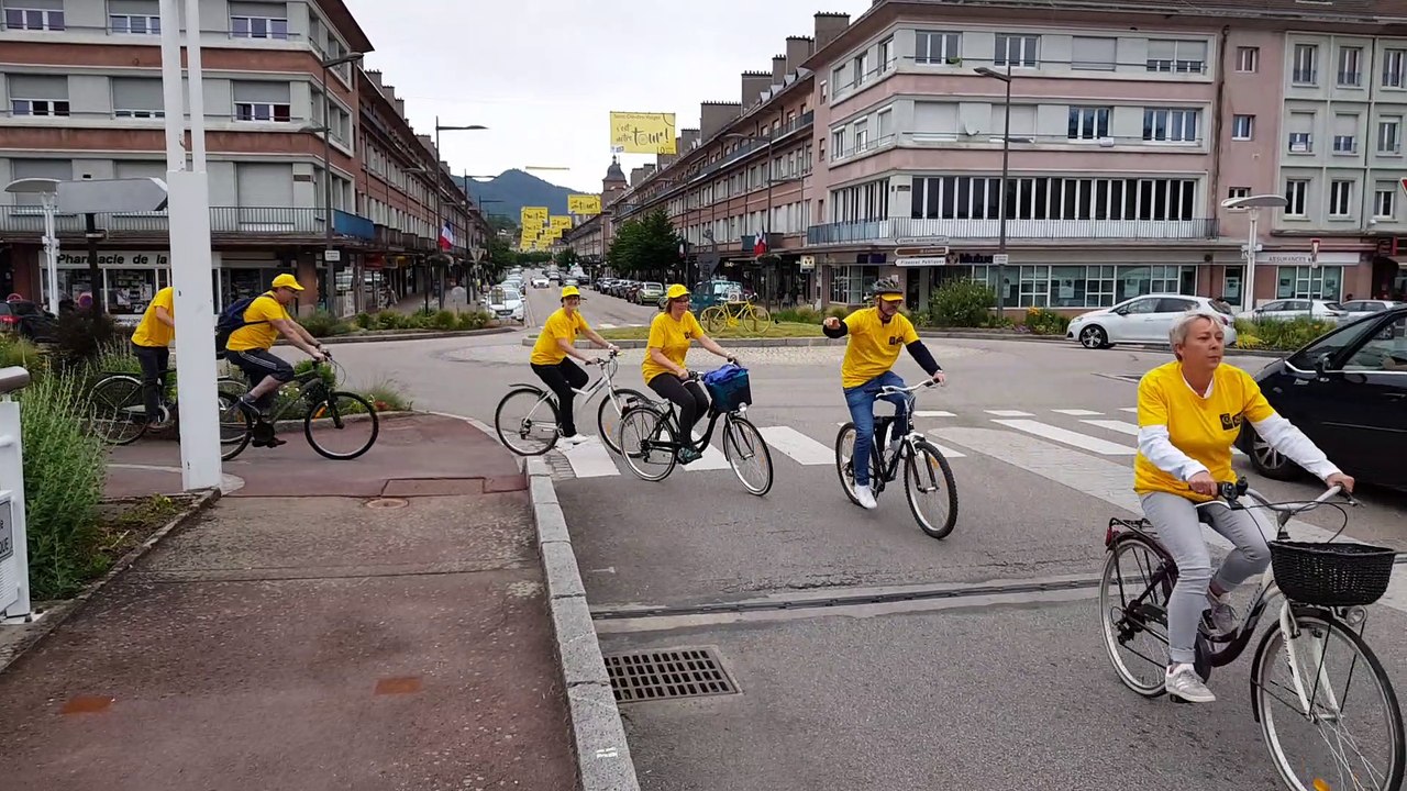 Les salariés du Toit vosgien à vélo pour courir leur Tour