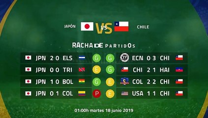 Previa partido entre Japón y Chile Jornada 1 Copa América