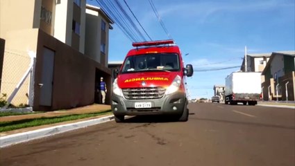 Idosa é socorrida pelos bombeiros no Gralha Azul