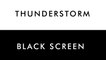 Thunderstorm at Night | 10 HOURS - Rain, Thunder & Owls for SPA, Sleep, Study, Yoga, Meditation - Dark Screen - 4K