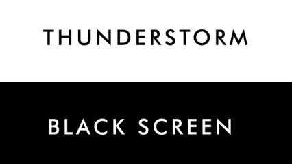 Thunderstorm at Night | 10 HOURS - Rain, Thunder & Owls for SPA, Sleep, Study, Yoga, Meditation - Dark Screen - 4K