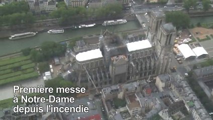 Première messe à Notre-Dame, deux mois après l'incendie