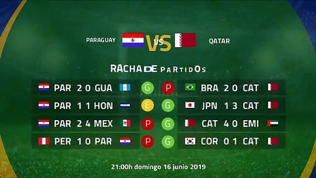Previa partido entre Paraguay y Qatar Jornada 1 Copa América