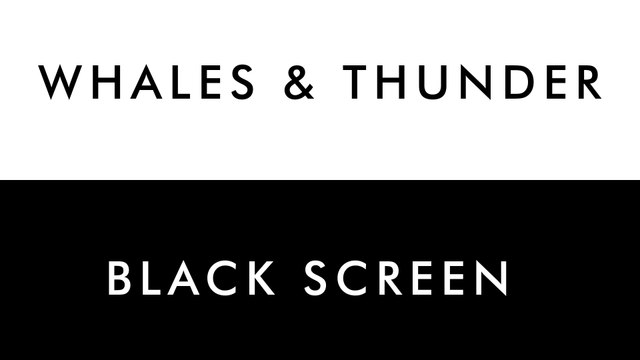 WHALES & Thunderstorm | 10 HOURS - Nature Sound for SPA, Sleep, Study, Yoga, Meditation, Whales Sound - Black Screen - 4K