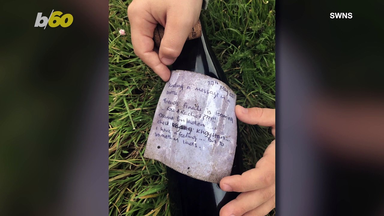 Young Boy Finds Message In A Bottle That Dates Back To 2001, Predicting The ‘Friends’ Finale & Whereabouts of Osama Bin Laden!