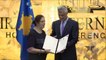Presidenti Thaçi dekoron në Tiranë personalitetet që ndihmuan Kosovën: Faleminderit çdo shqiptari