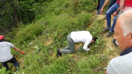 Otomobil ormana uçtu 1 ölü, 5 yaralı