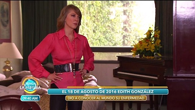 En 2016 se le detectó a Edith González cáncer de ovario. | Venga La Alegría