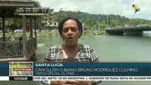 Canciller cubano culmina visita oficial a Santa Lucía