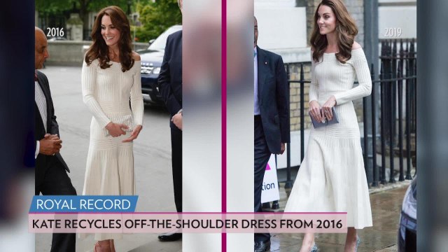 Kate Middleton Recycles Off-the-Shoulder Gown (and Sports Sparkling Heels!) for Glam Night Out