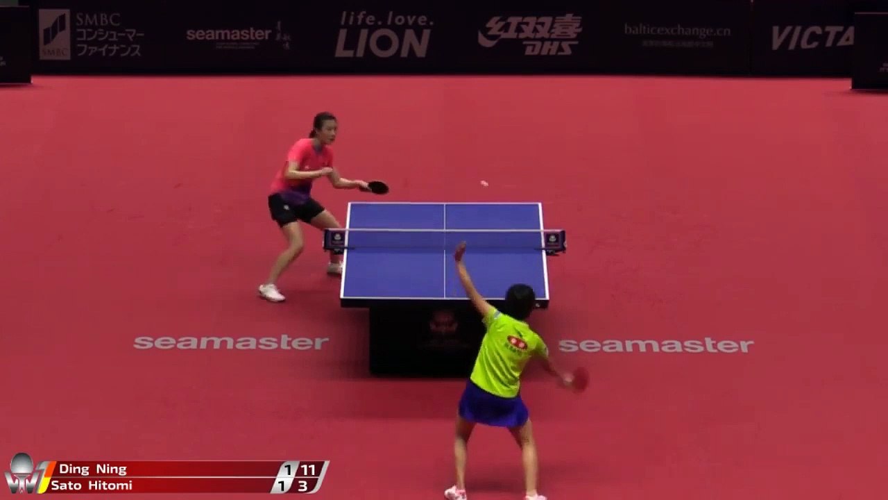 Ding Ning vs Sato Hitomi | 2019 ITTF Japan Open Highlights (R16)