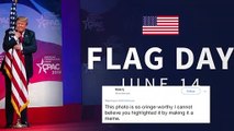 Flag Day: White House Tweet Slammed For Featuring Trump Hugging American Flag
