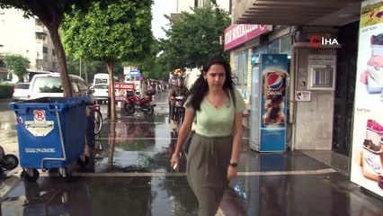 Sıcaktan bunalan Adanalıların imdadına yağmur yetişti