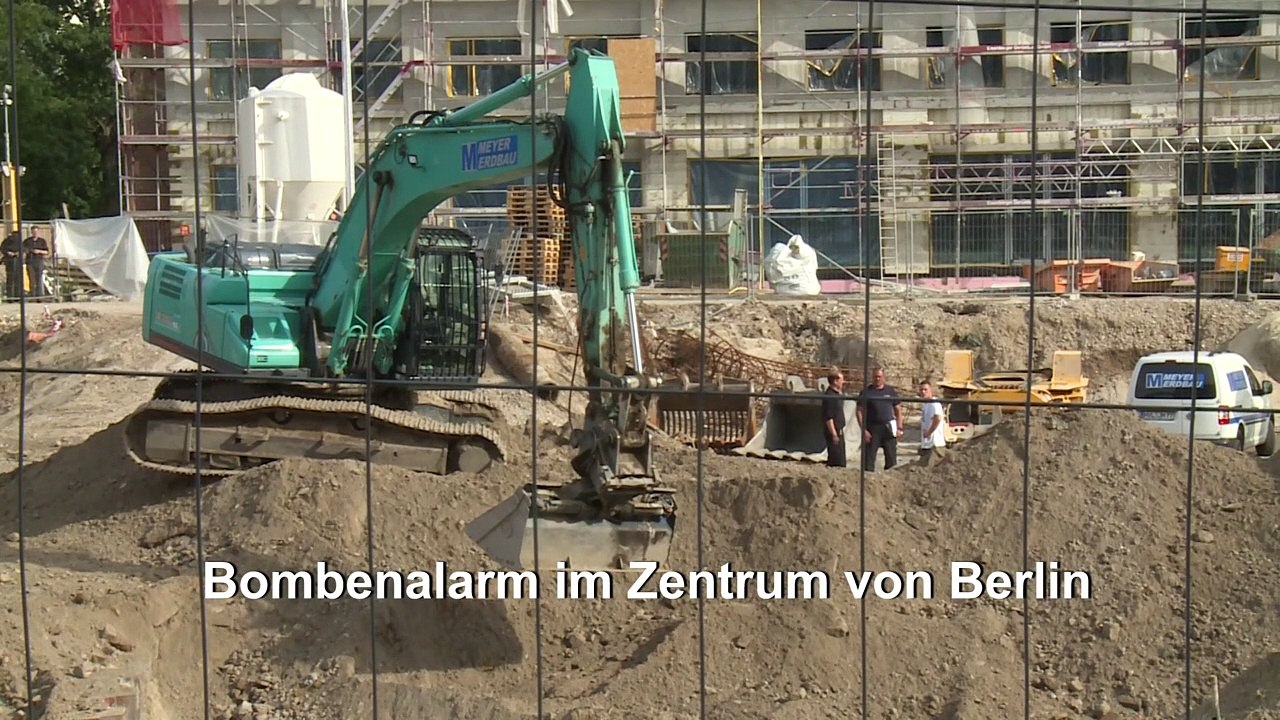 Fliegerbombe in Berlin-Mitte gefunden