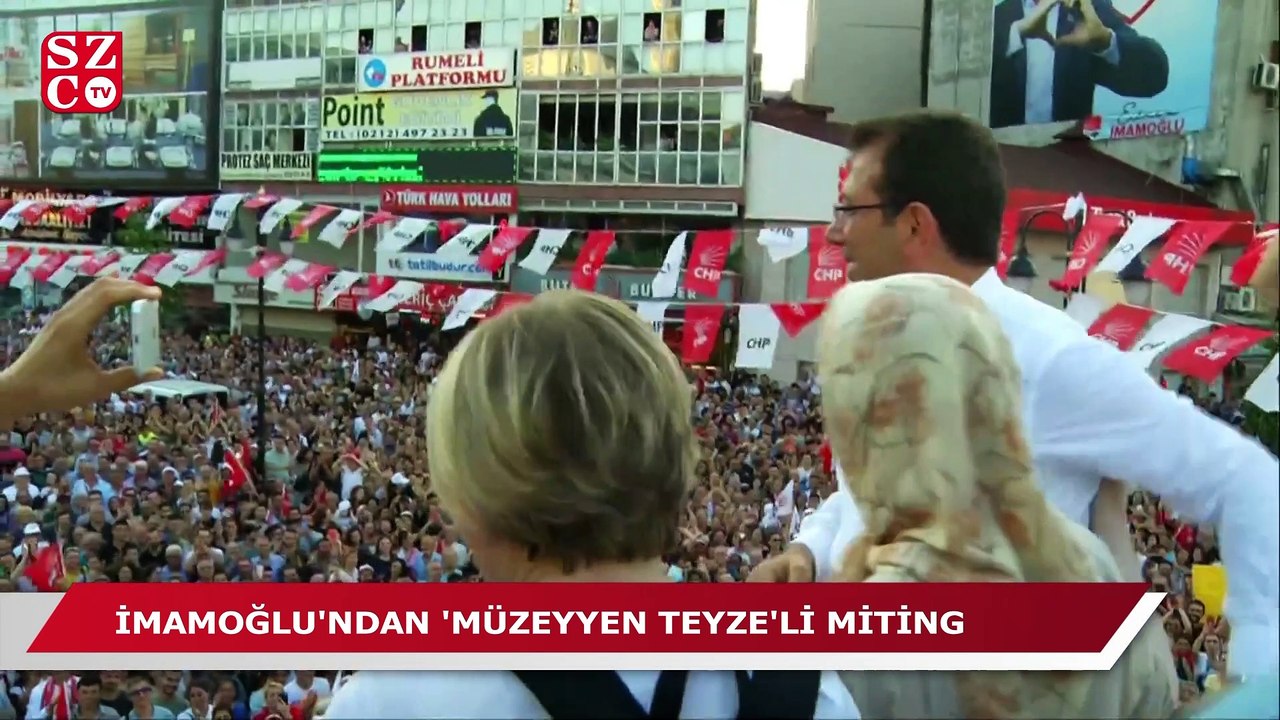 İmamoğlu'ndan 'Müzeyyen Teyze'li miting: Ya bu sevgi oldukça siz ne yapabilirsiniz ya!