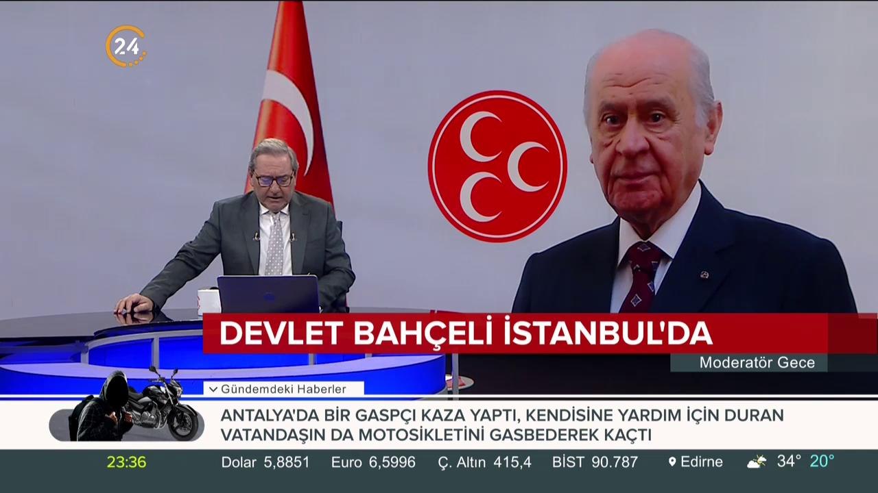 Devlet Bahçeli, İstanbul'da