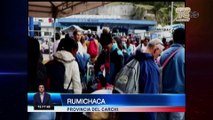 Masiva presencia de venezolanos en fronteras ecuatorianas