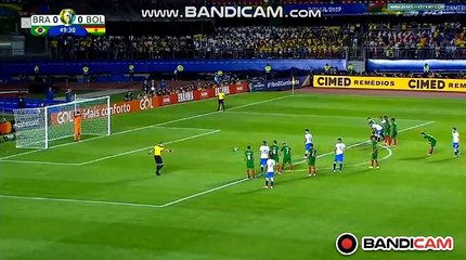 Penalty Goal Coutinho (1-0) Brazil vs 	Bolivia