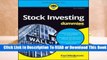 Full E-book Stock Investing for Dummies  For Trial