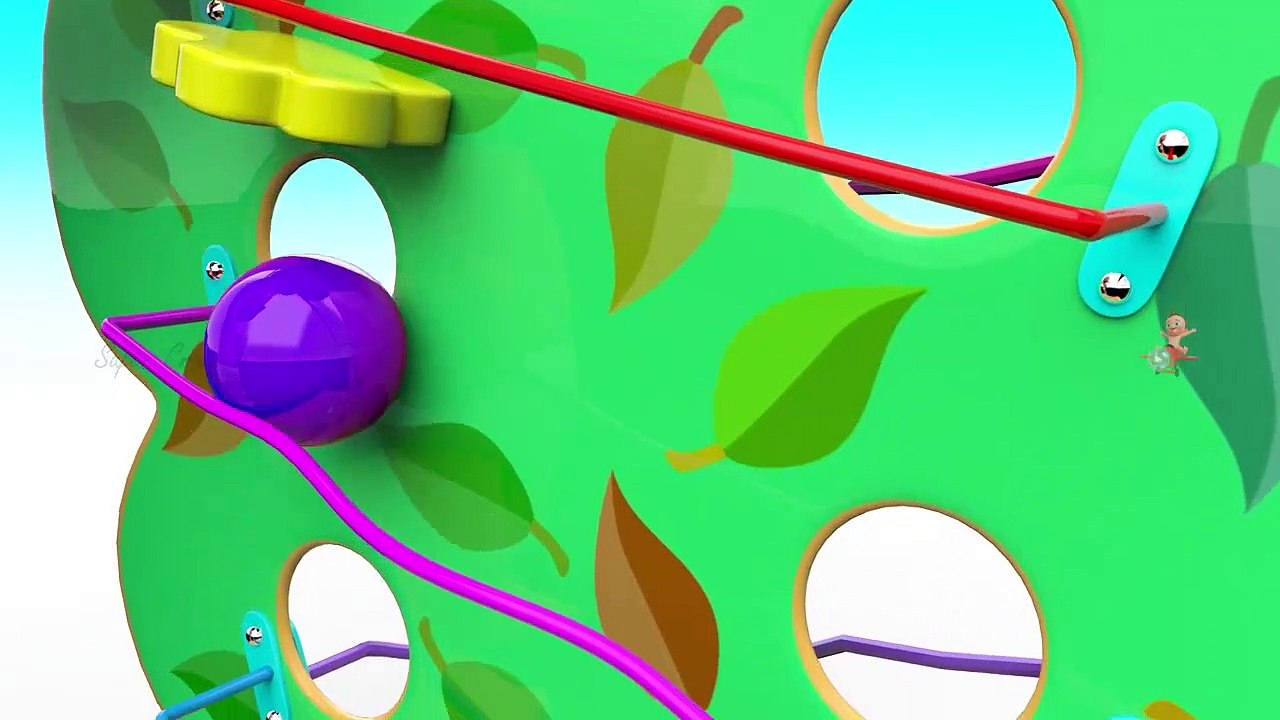 Learn Colors for Children With Wooden Hammer Toys and 3D Color Balls Kids Toddler Educational Video