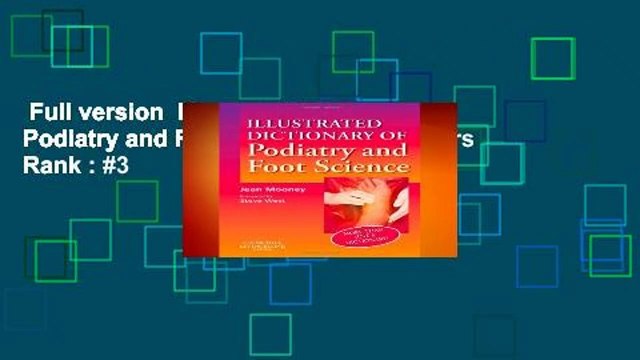 Full version Illustrated Dictionary of Podiatry and Foot Science Best Sellers Rank : #3
