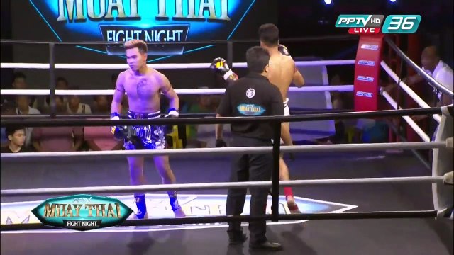 ร้อยล้าน เกียรติกำธร Vs พลายงาม ดีเคมวยไทยยิมส์ | PPTV Muay Thai Fight Night | 4 มิถุนายน 2559