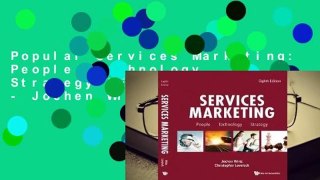 Popular Services Marketing: People, Technology, Strategy (Eighth Edition) - Jochen Wirtz