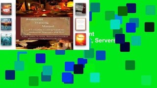 Review  Restaurant Training Manual: A Complete Restaurant Training Manual - Management, Servers,